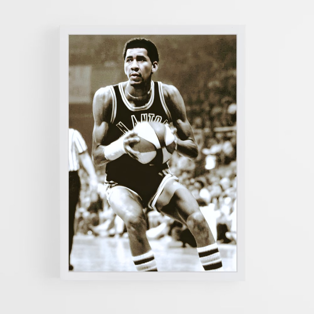Poster Gervin au Panier – affiche Basketball (vue 3)